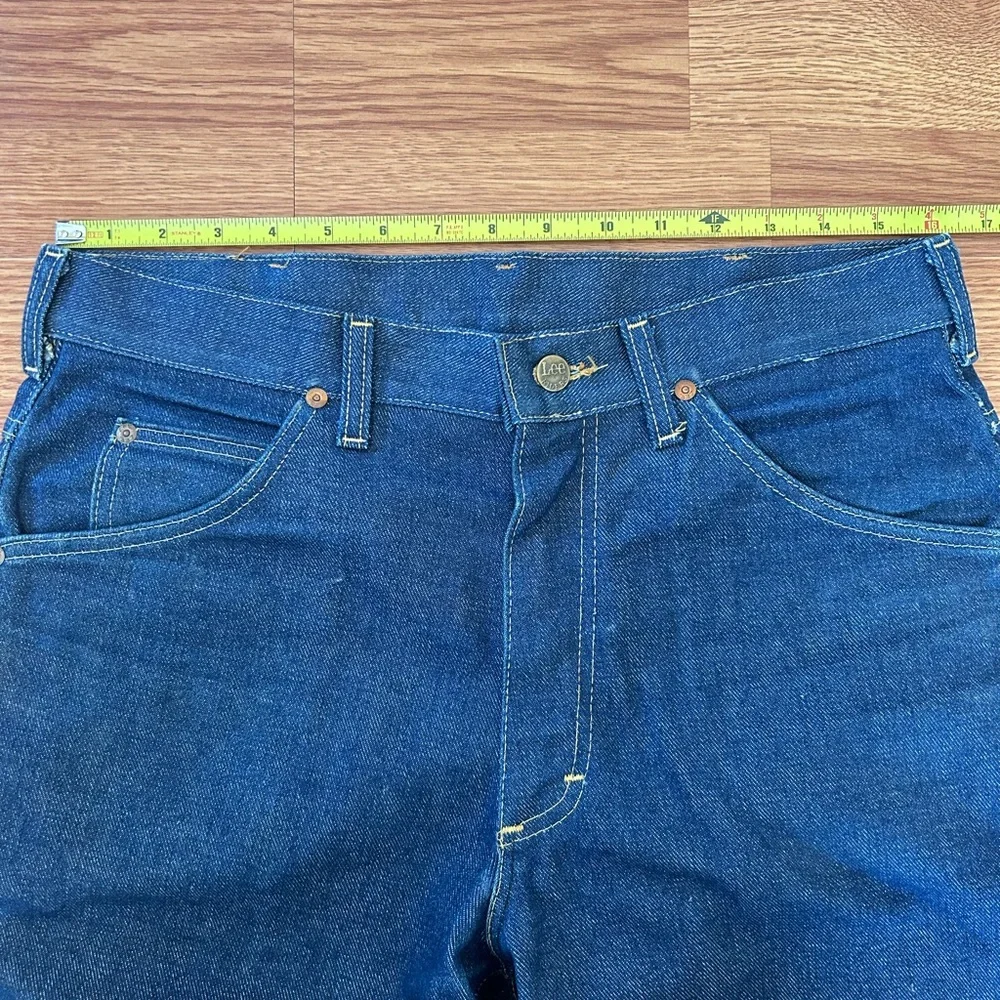 Vintage 70’s Lee Bootcut Blue Jeans RN34783 32x30 - Picture 10 of 11